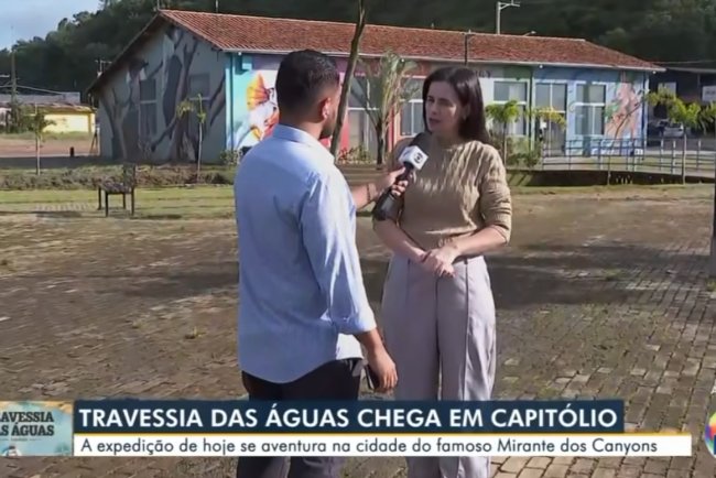 ASCATUR participa de reportagem da EPTV  Sul de Minas sobre turismo em Capitólio