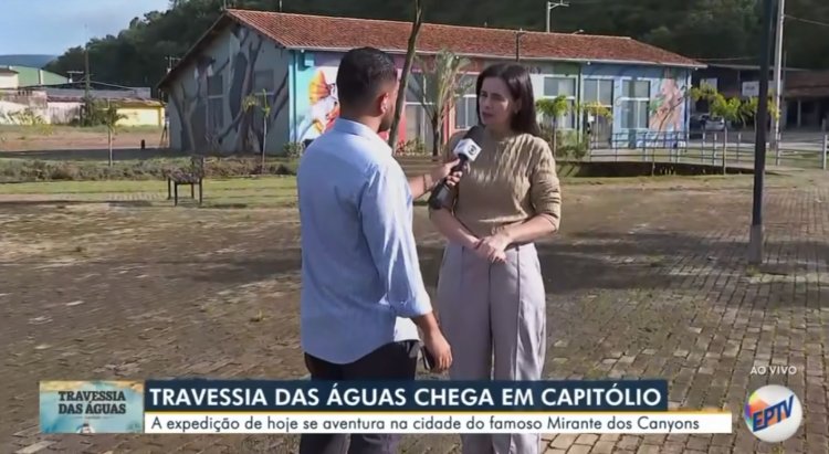 ASCATUR participa de reportagem da EPTV  Sul de Minas sobre turismo em Capitólio